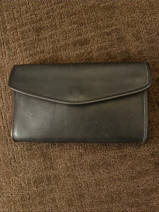 Coach Handbags - VINTAGE COACH ENVELOPE CLUTCH 9810 MADE IN NEW YORK CITY BLACK
